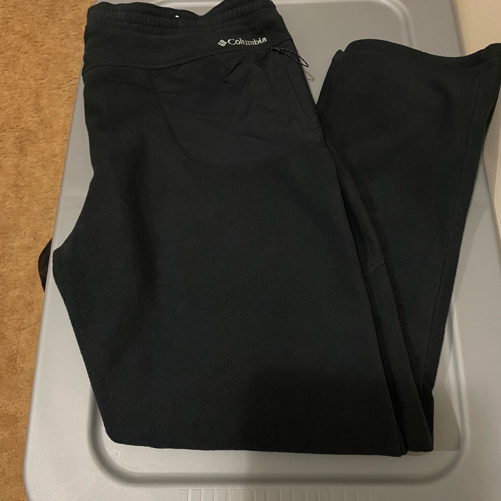 𝅺Columbia  Straight Leg Fleece Pants, Front & Back Pockets, Size L